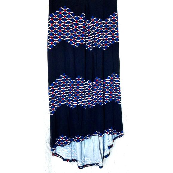 Adrianna Papell Abstract Printed High Low Maxi Skirt Approx Large No Size Tag - Picture 4 of 4